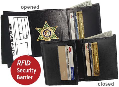 leather badge wallet rfid|rfid leather wallet manufacturer.